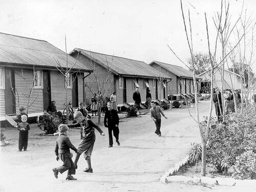 Children Playing at Bonegilla - Creswick Historical Society